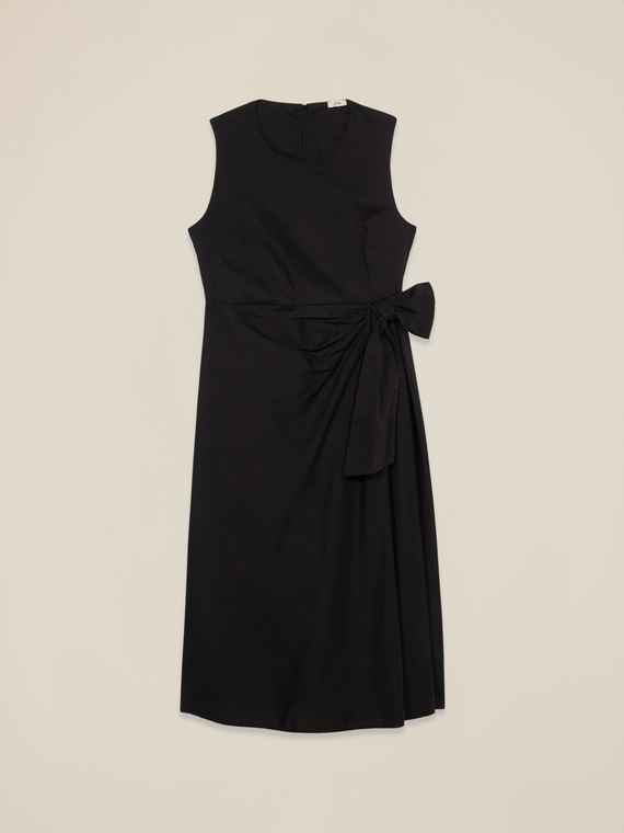 Rochie midi cu fundă laterală