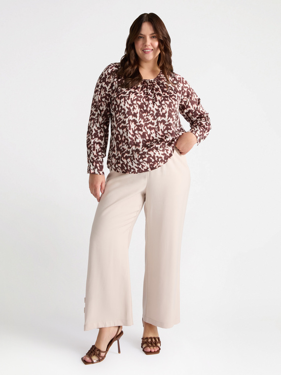 Bluse mit Leopardendruck