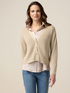 Cardigan lurex con bottoni gioiello image number 0