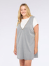Short A-line dress with deep V-neckline image number 2