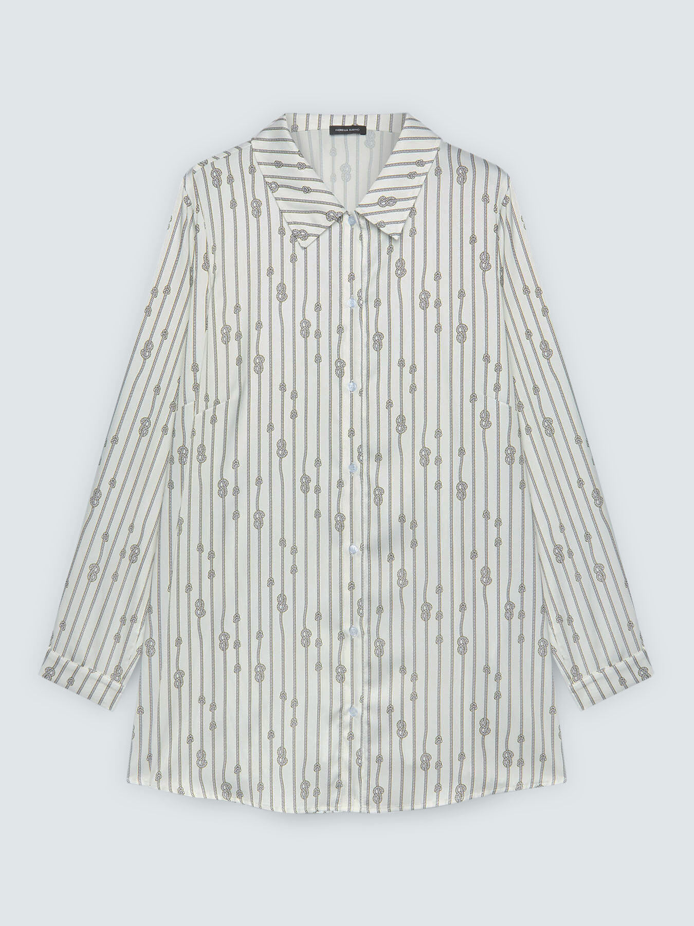 Striped fantasy shirt with knots image number 5