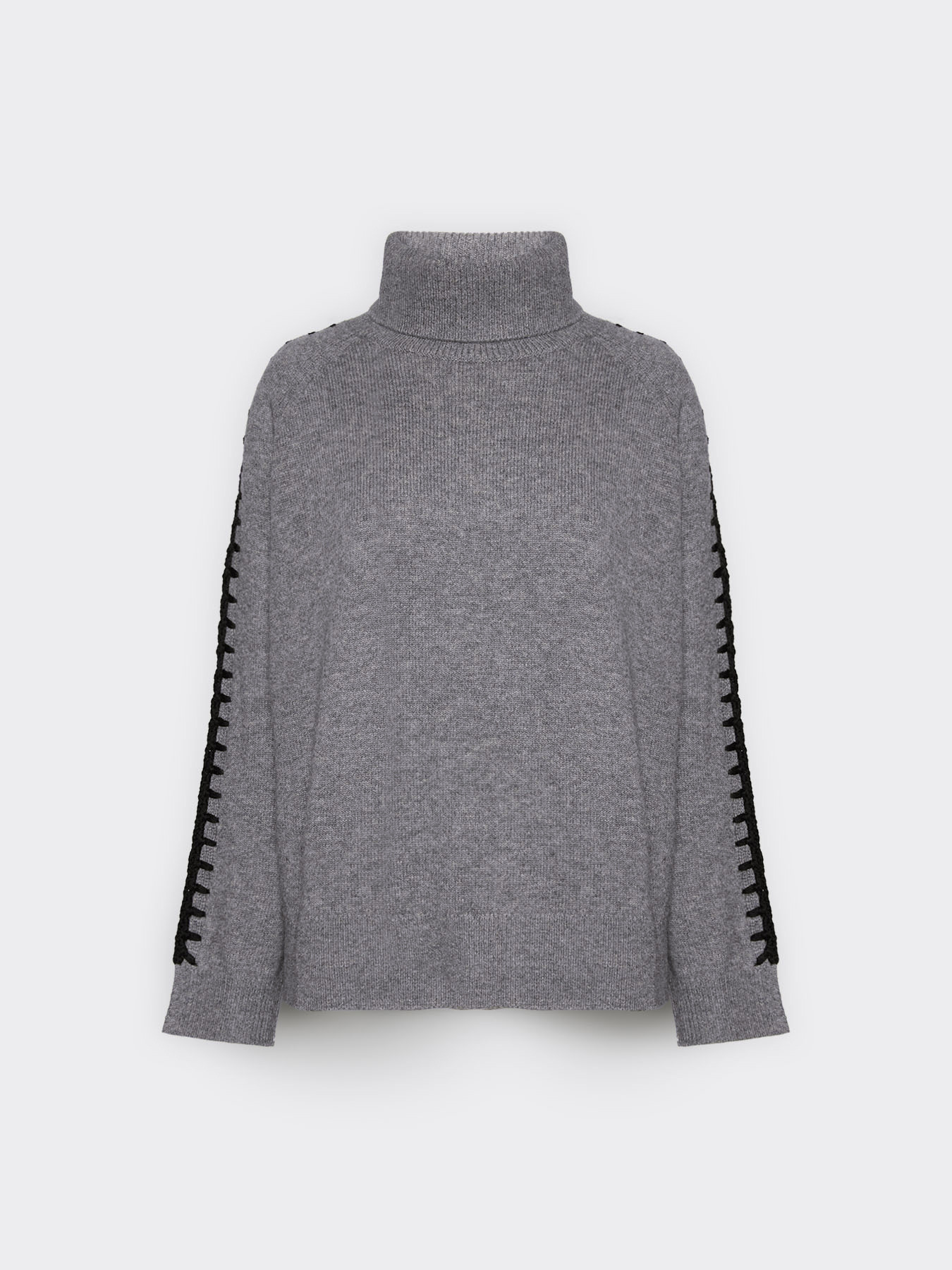 Pull en laine brodé à la main image number 4