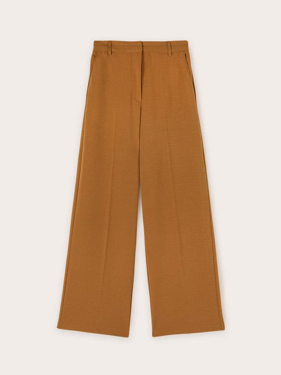 Trousers with stitching