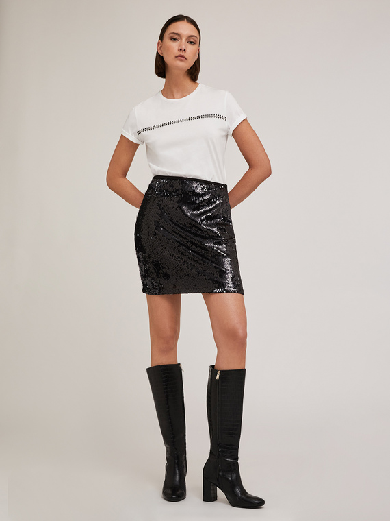 Sequin miniskirt
