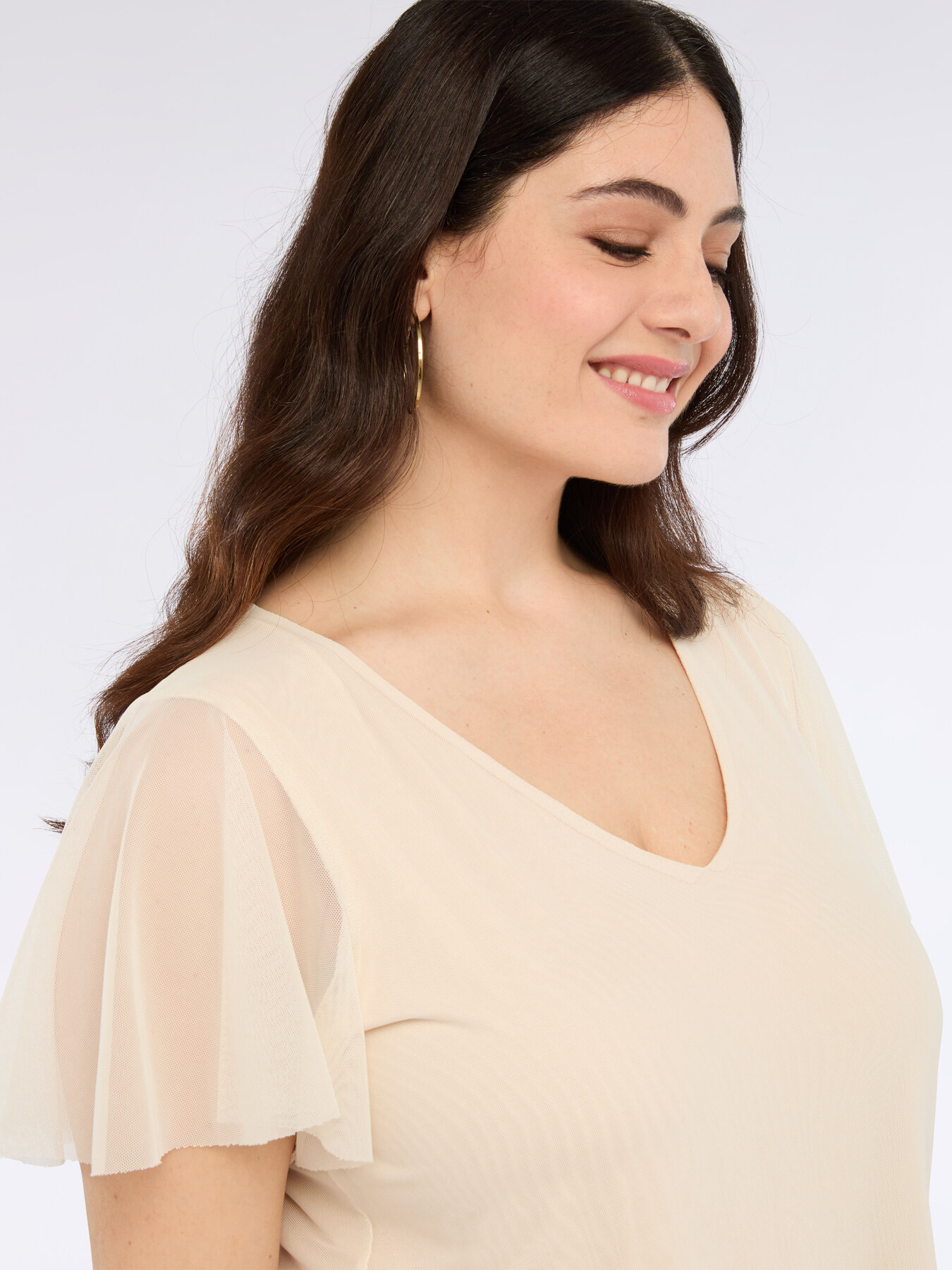 T-shirt en tulle image number 0