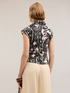 Ärmellose Hemdbluse mit Paisley-Muster image number 1
