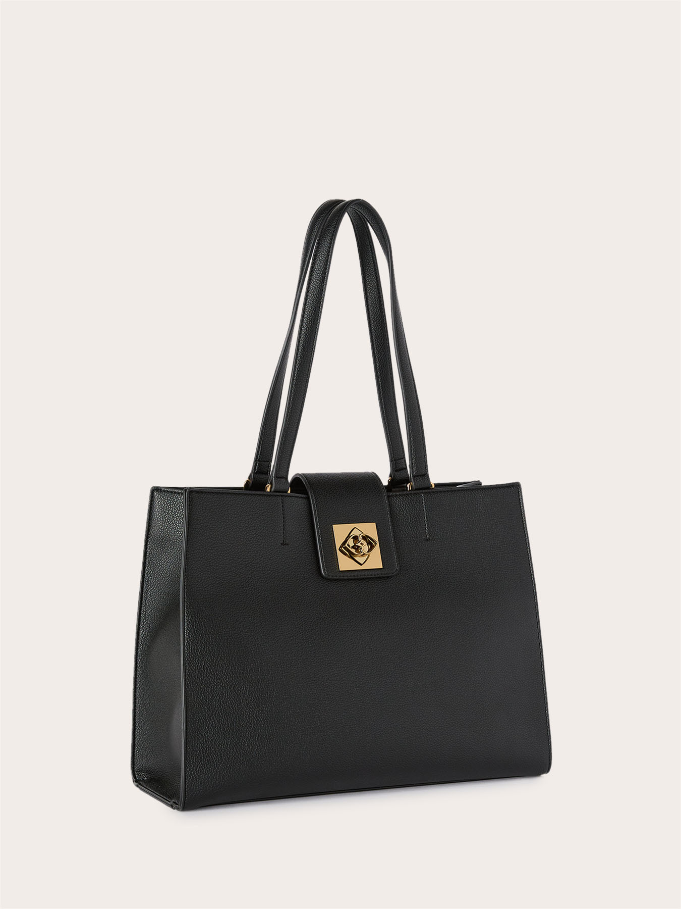 Coated fabric tote bag image number 3