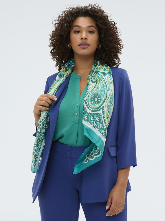 Foulard stampato in seta