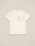 Cotton T-shirt with jewel embroidery image number 3