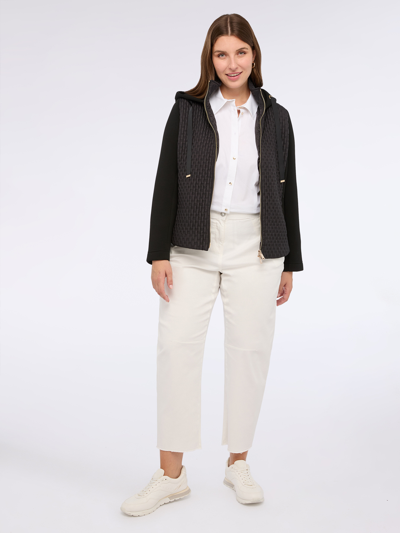 Leichte Zweistoff-Daunenjacke mit Kapuze image number 2