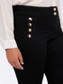 Jeans flare con bottoni decorativi image number 3