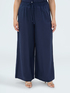 Wide-Leg-Hose aus Leinenmischung image number 0
