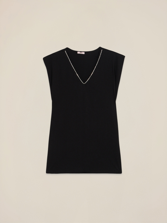 Tricou cu lanț bijuterie