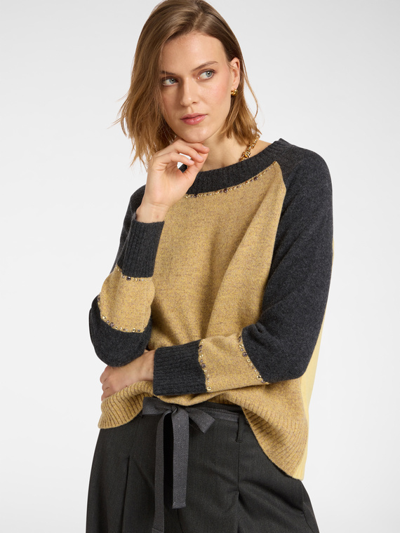 Moulin&eacute;-Pullover mit Nieten