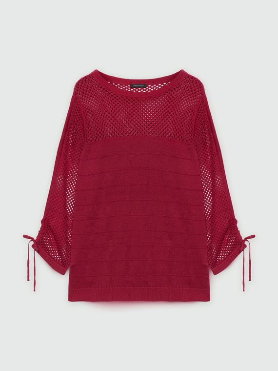 Pullover mit Kräuselungen an den Ärmeln