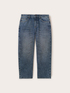 Wide leg jeans with rhinestones image number 4