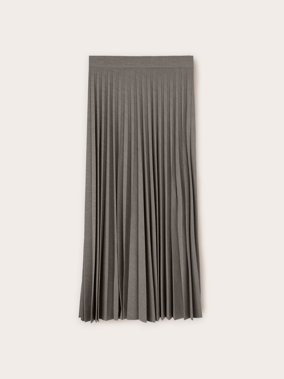 Pleated midi skirt