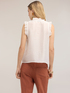 Blusa in mussola con volant image number 1