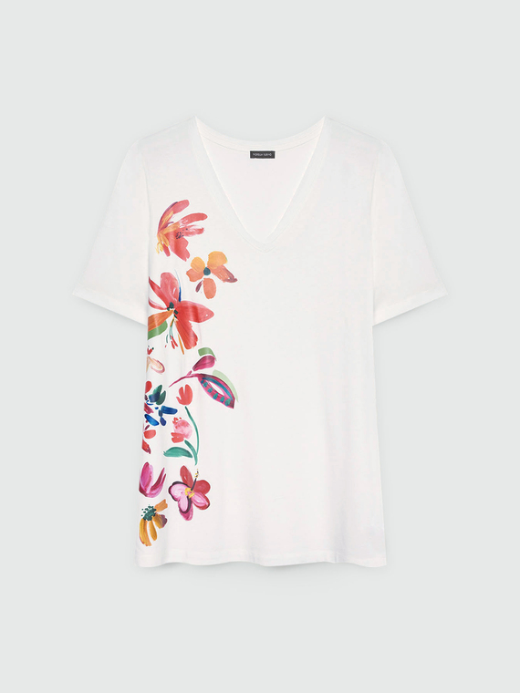 T-shirt with floral print