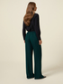 Wide-leg palazzo pants in crepe fabric image number 3