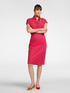 Solid color straight skirt image number 0