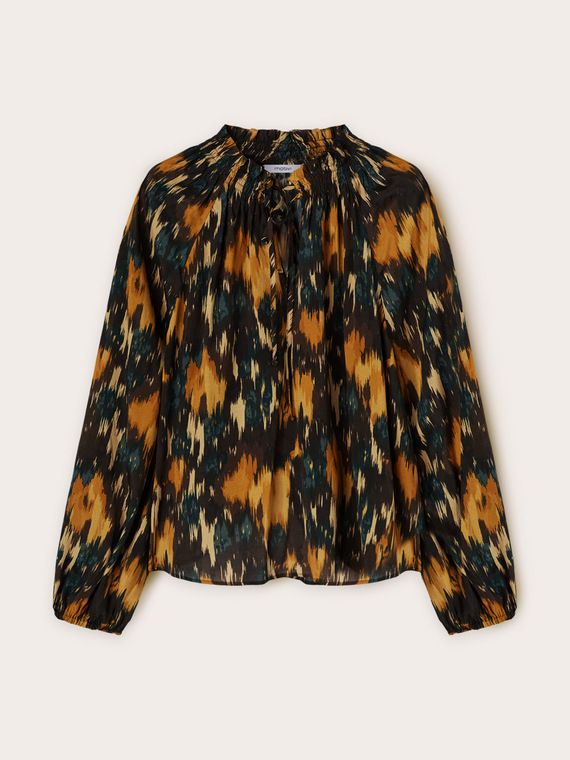 Blouse imprimée en crêpe