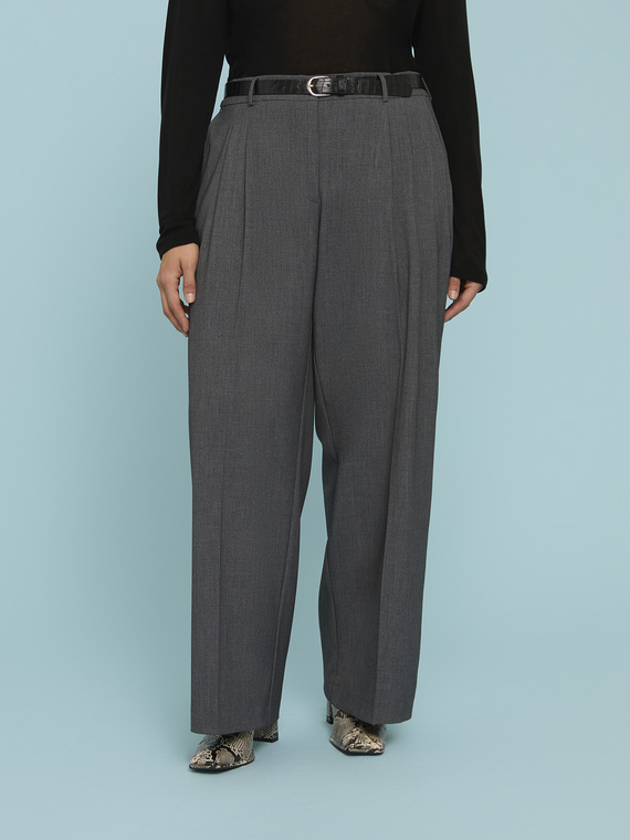 Tailored Wide Leg Trousers