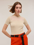 Gerippter Lurex-Pullover mit eingearbeitetem Muster image number 2