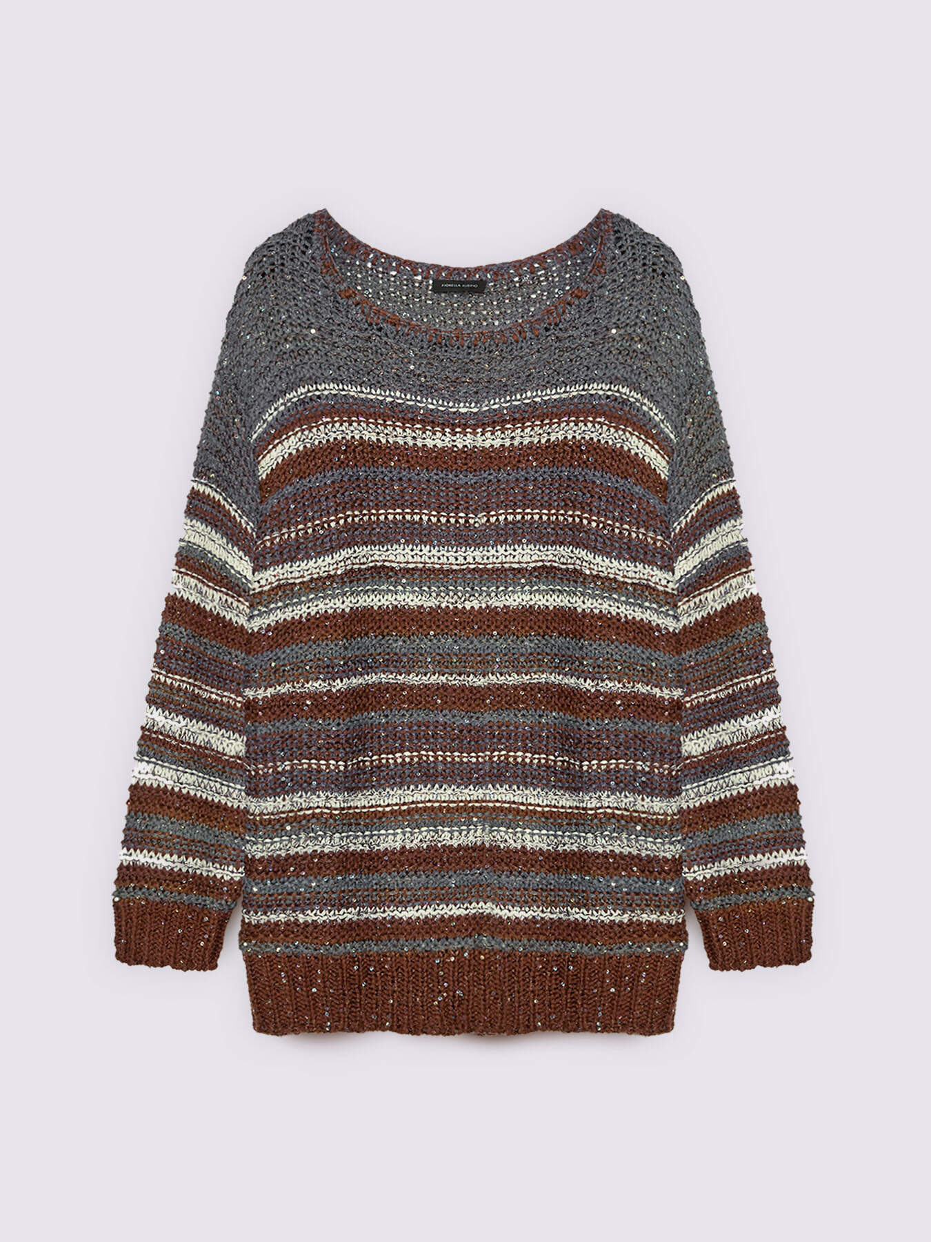 Striped sweater with sequins image number 4