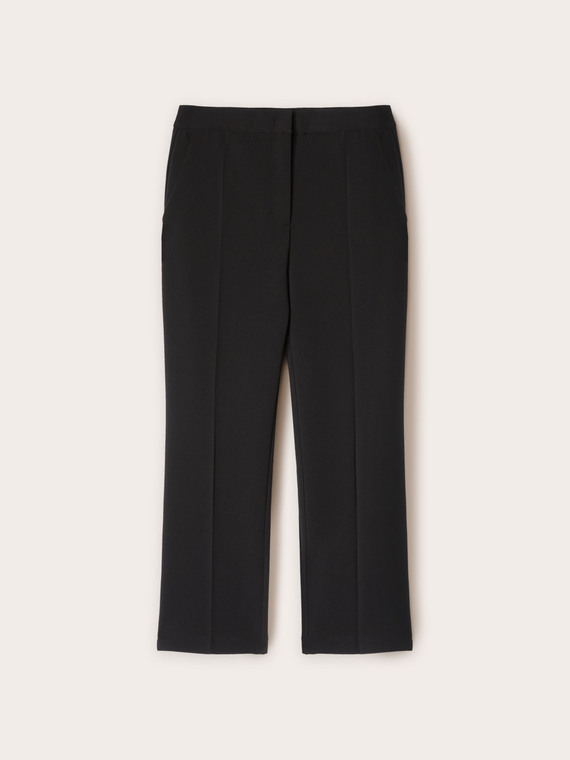 Pantaloni regular con piega stirata