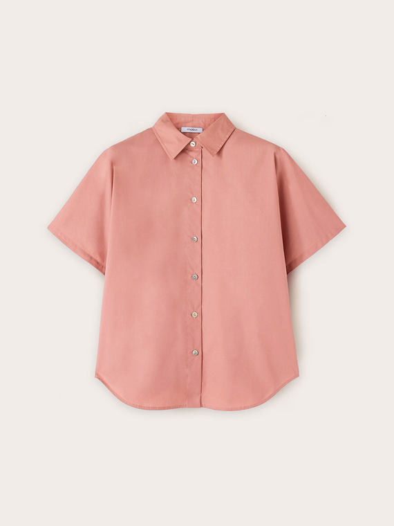 Shirt with ruffle back