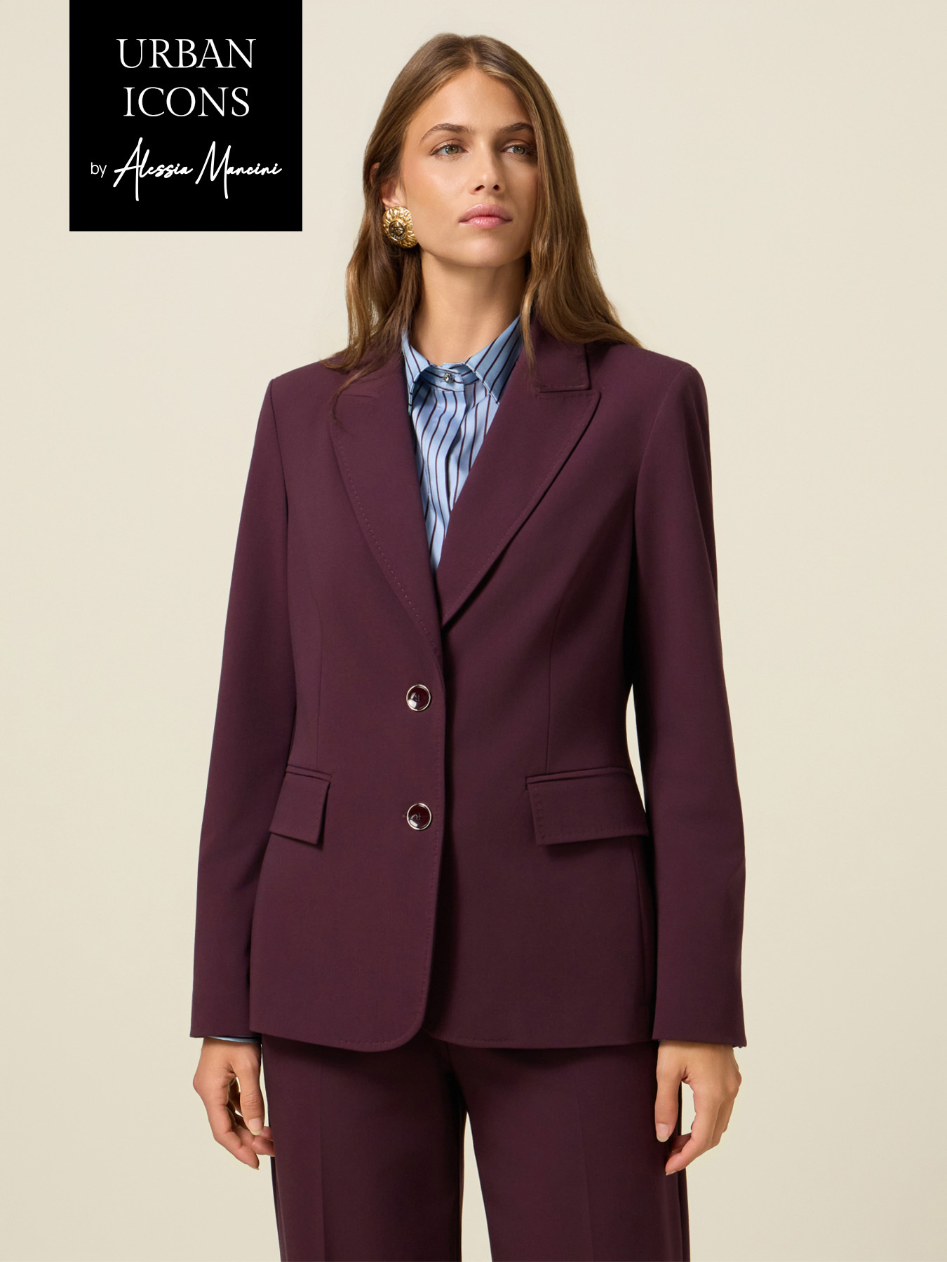 Blazer in flanella misto viscosa image number 0