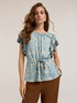 Blouse volantée motif ethnique image number 2
