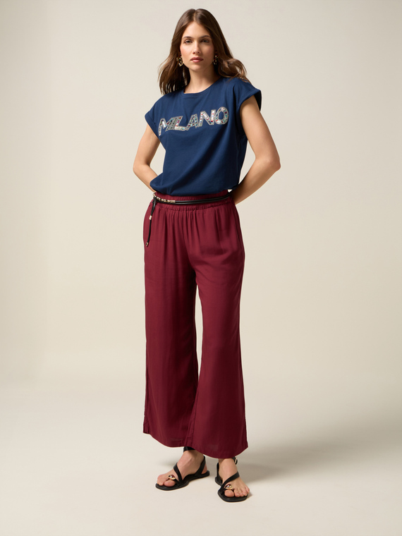 Palazzo pants in viscose