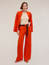 Pantaloni wide leg misto lino image number 0
