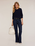 Pullover scollo tondo in cotone image number 0