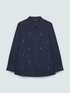 Camicia con applicazioni crystal image number 4