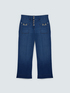 Cropped jeans with chain detail on pockets image number 4