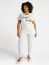 T-Shirt mit Schriftzug aus Kordel image number 3
