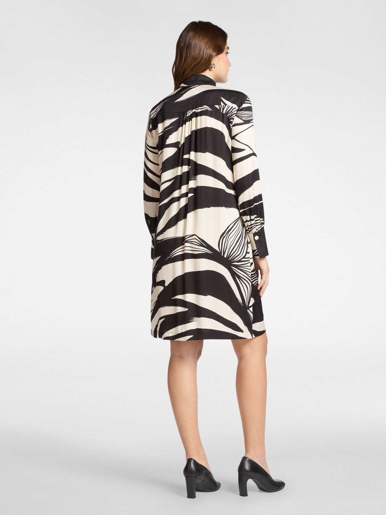 Bedrucktes Kleid aus Viskose-Twill image number 1