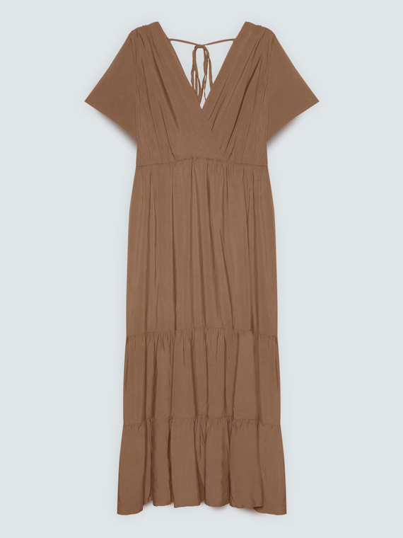 Langes Smile-Kleid aus Viskose