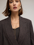 Strukturierter doppelreihiger Blazer aus Polyviskose image number 3