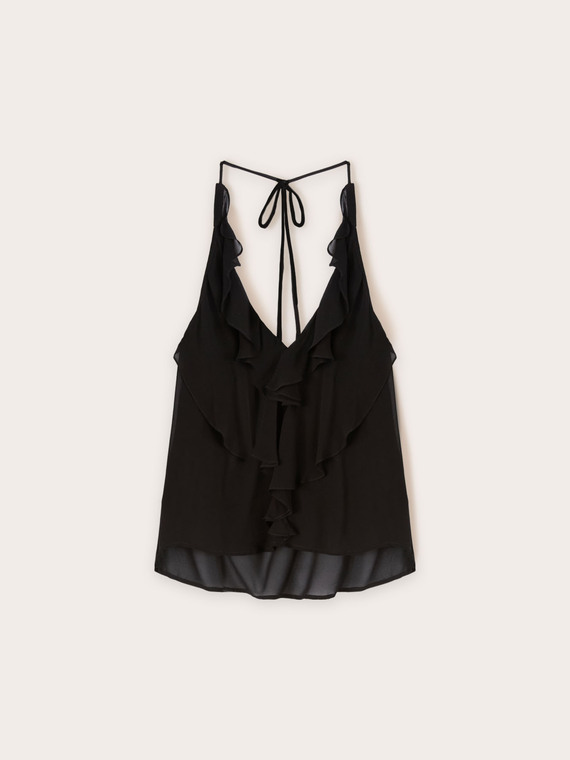 Georgette top with ruching