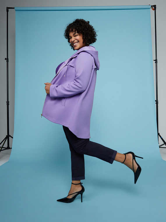 Parka con cappuccio e coulisse