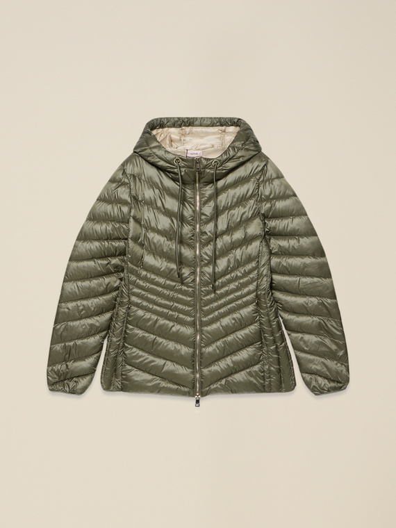 Piumino lightweight con cappuccio