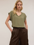 Blouse with twisted trim image number 2
