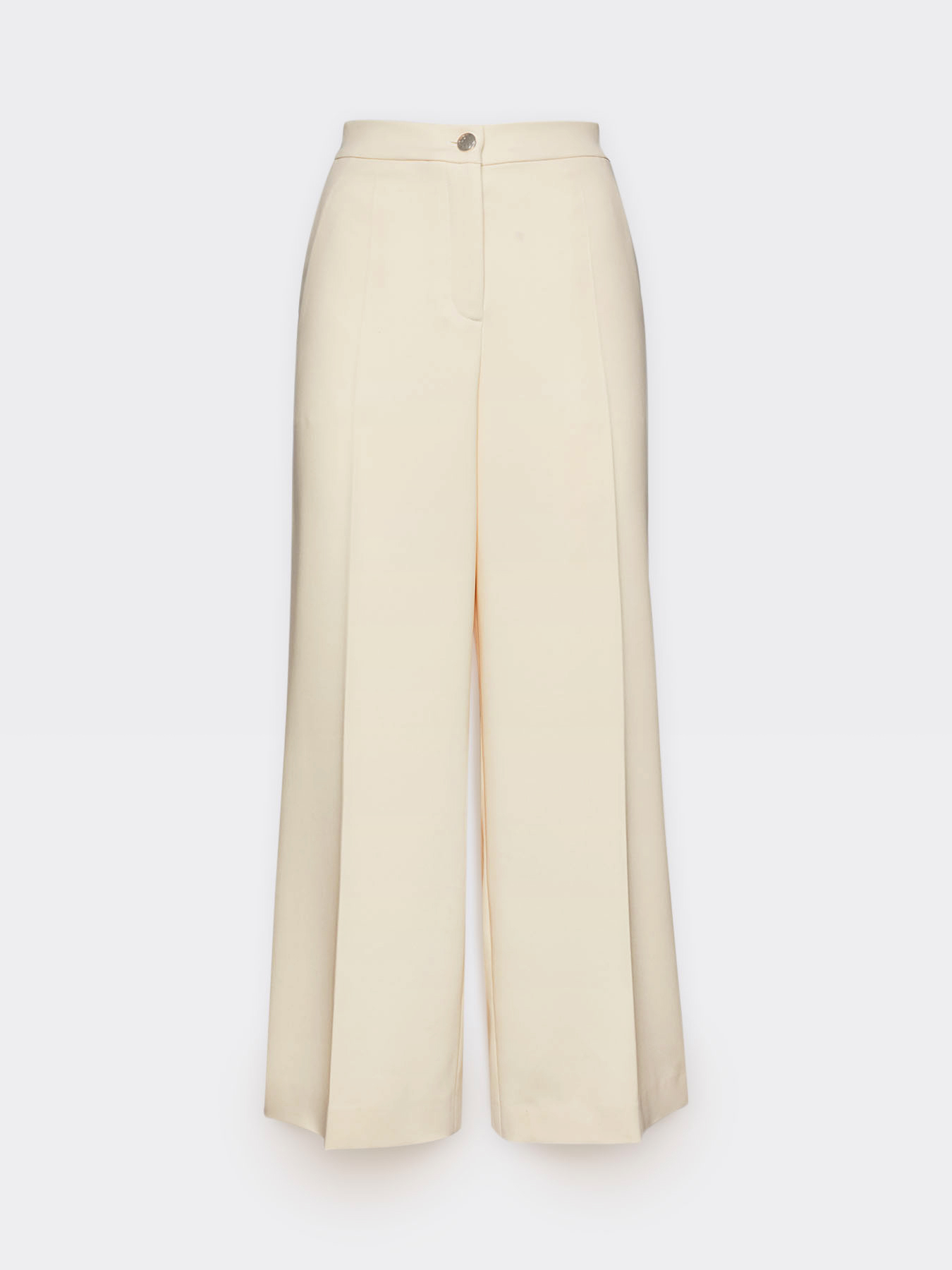 Elegant cropped trousers in cady crepe image number 4