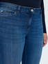 Jeans Kick Flare lavaggio blu effetto washed image number 4