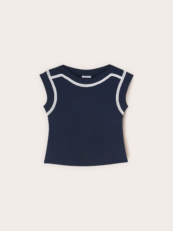 Tricou kimono cu broderii