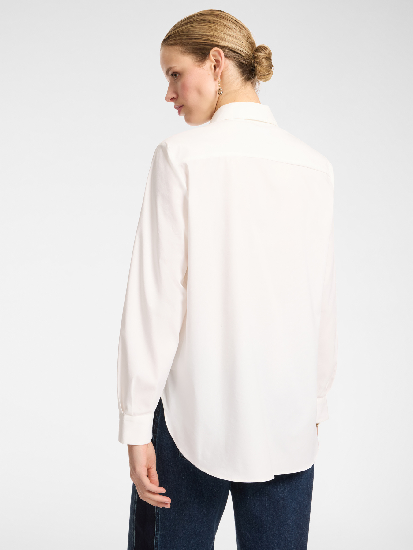 Loose poplin shirt image number 1